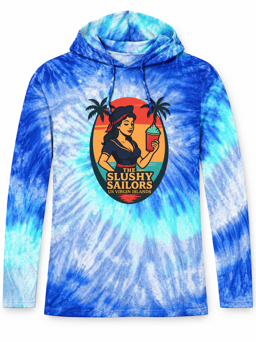Slushy Sailors Long Sleeve Tie Dye
